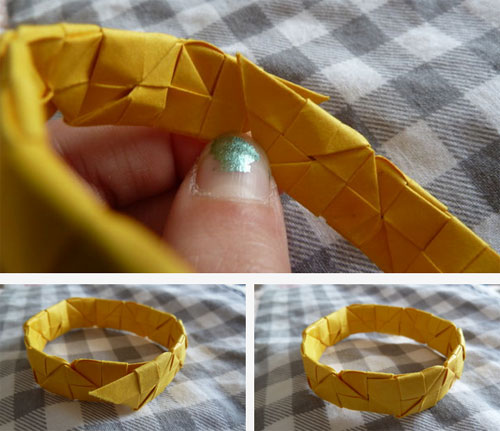 Origami armbånd med egne hænder