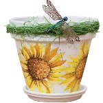 Decoupage af blomsterpotter Decoupage af blomsterpotter