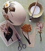 Påske decoupage af æg
