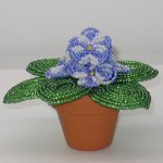 Violetter lavet af perler
