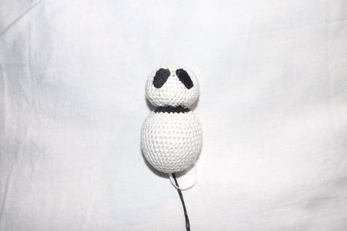 Strikket Panda Toy med dine egne hænder