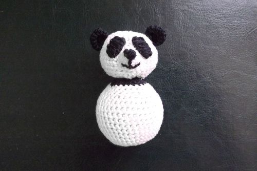 Strikket Panda Toy med dine egne hænder