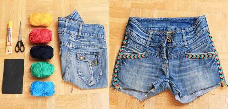 Hvordan laver jeans fra shorts