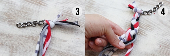 Sådan laver du et armbånd fra et stof med dine egne hænder