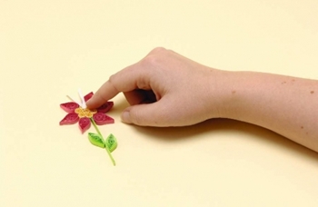 Quilling blomster fra papir til begyndere