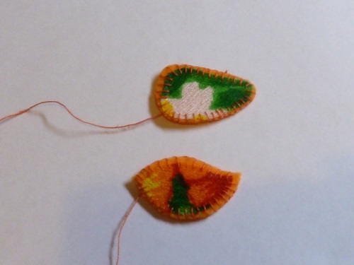 Broche ugle af filt
