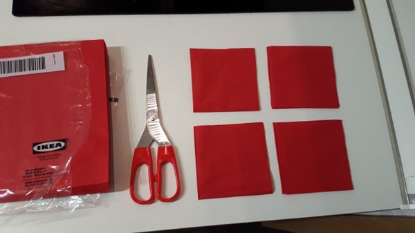 Steg fra en serviet med dine egne hænder