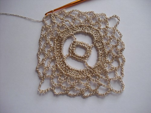 Openwork bolero til sommerhæklet