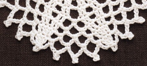 Openwork bordduk hæklet