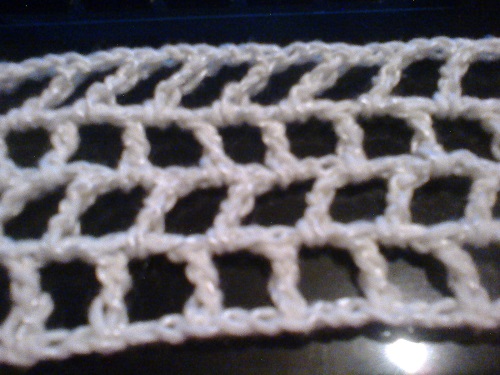 Openwork bordduk hæklet