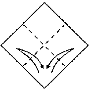 Klassisk kran origami