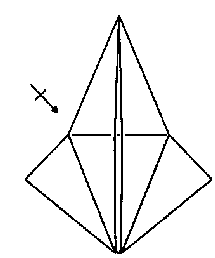 Klassisk kran origami