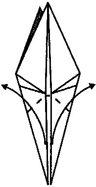 Klassisk kran origami
