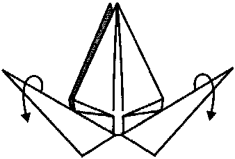 Klassisk kran origami