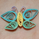 Quilling sommerfugl