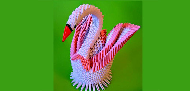 Sådan laver du en swan origami fra moduler - trin for trin instruktion med billeder og videoer