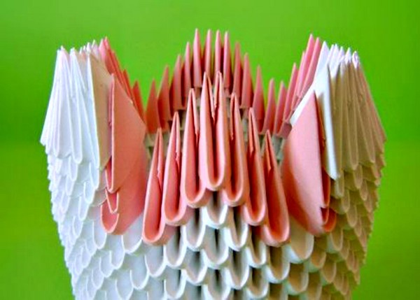 Sådan laver du en swan origami fra moduler - trin for trin instruktion med billeder og videoer