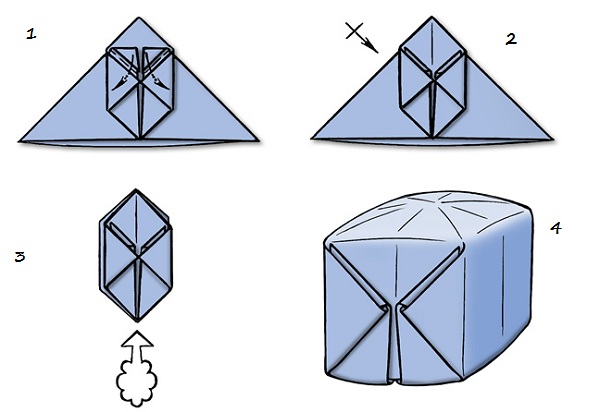 snehvide origami for begyndere
