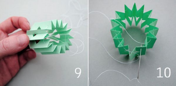 Smukke snefnug til nytår i 2017 med egne hænder papir - diagrammer og fotos i faser. Master klasser for børn på store snefnug i origami teknik