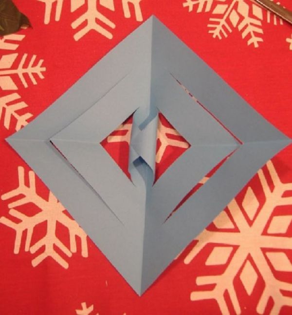 Smukke snefnug til nytår i 2017 med egne hænder papir - diagrammer og fotos i faser. Master klasser for børn på store snefnug i origami teknik