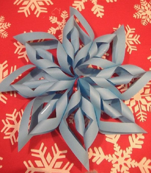 Smukke snefnug til nytår i 2017 med egne hænder papir - diagrammer og fotos i faser. Master klasser for børn på store snefnug i origami teknik