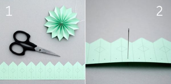 Smukke snefnug til nytår i 2017 med egne hænder papir - diagrammer og fotos i faser. Master klasser for børn på store snefnug i origami teknik
