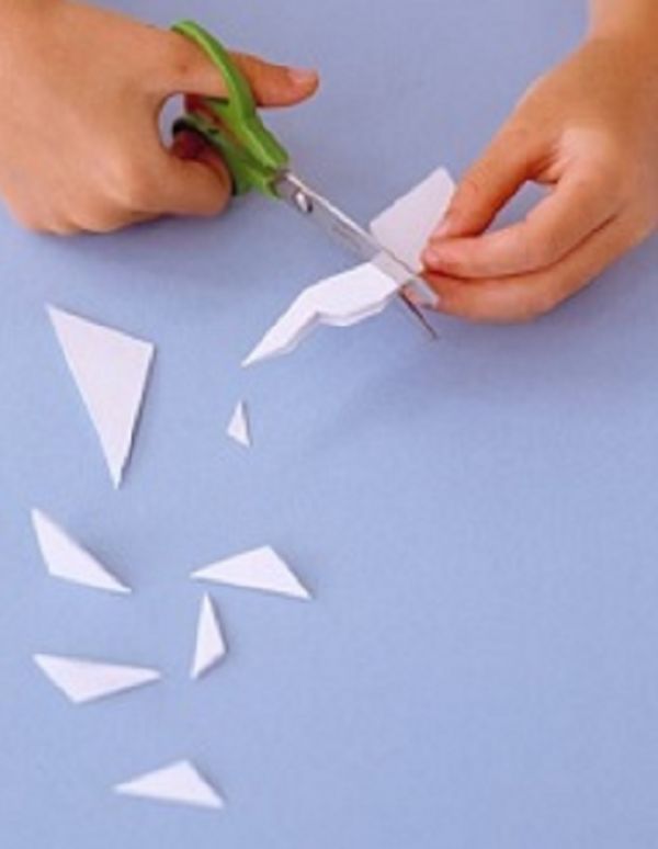 Smukke snefnug til nytår i 2017 med egne hænder papir - diagrammer og fotos i faser. Master klasser for børn på store snefnug i origami teknik