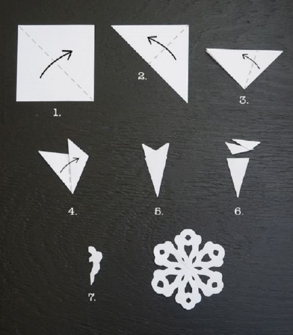 Smukke snefnug til nytår i 2017 med egne hænder papir - diagrammer og fotos i faser. Master klasser for børn på store snefnug i origami teknik Smukke snefnug til nytår i 2017 med egne hænder papir - diagrammer og fotos i faser. Master klasser for børn på store snefnug i origami teknik