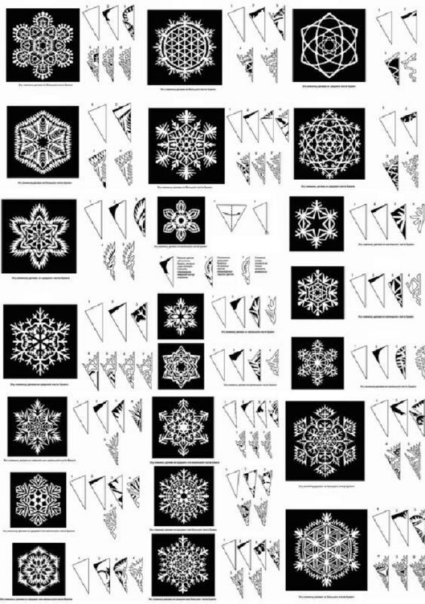 Smukke snefnug til nytår i 2017 med egne hænder papir - diagrammer og fotos i faser. Master klasser for børn på store snefnug i origami teknik Smukke snefnug til nytår i 2017 med egne hænder papir - diagrammer og fotos i faser. Master klasser for børn på store snefnug i origami teknik