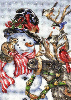 Nytårets broderiordning: Snemand