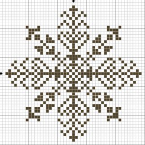 Nytårets broderi: snefnug
