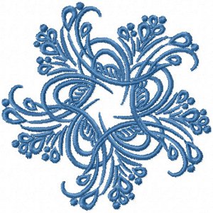 Nytårets broderi: snefnug