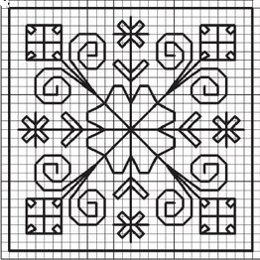 Nytårets broderi: snefnug