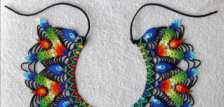 Original og lys krave af perler: en mesterklasse
