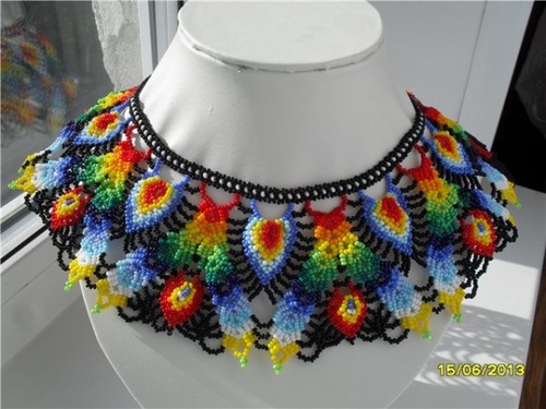 Original og lys krave af perler: en mesterklasse