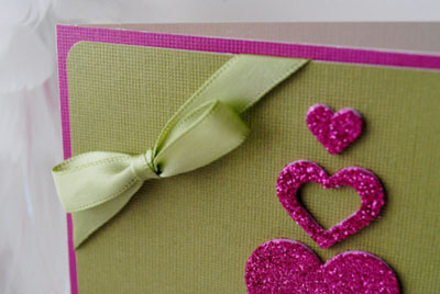Julkort med scrapbooking stil til nytår 2015 med egne hænder