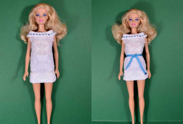 Kjoler til Barbie egne hænder - mønstre og mønstre