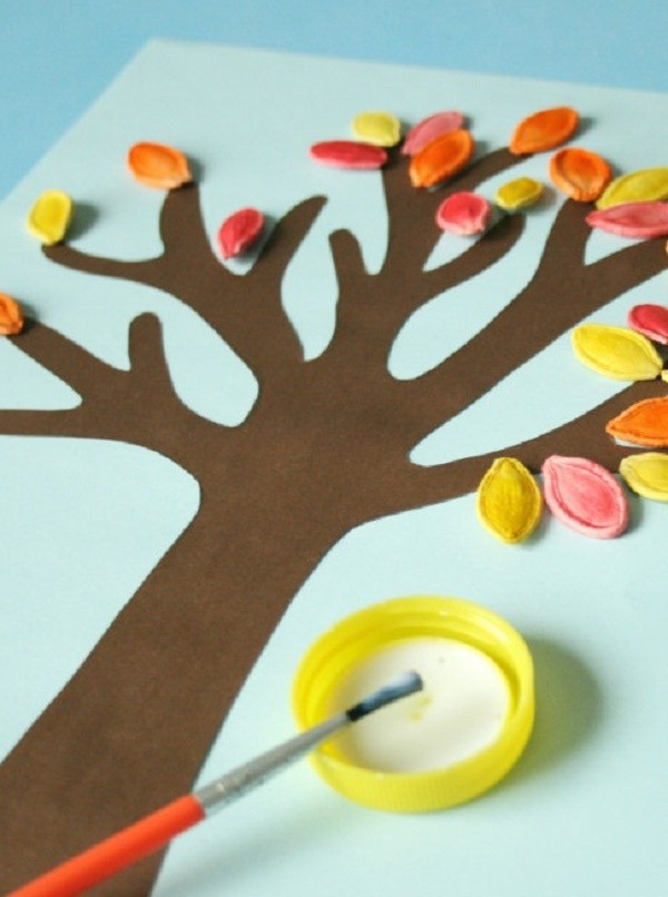 Håndværk "Gaver til efteråret" med egne hænder fra naturlige materialer til børnehave og skole