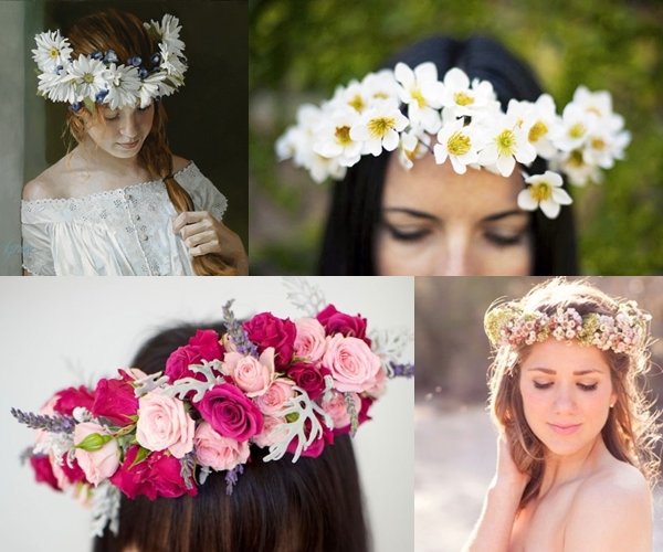 Væve en krans af blomster med egne hænder