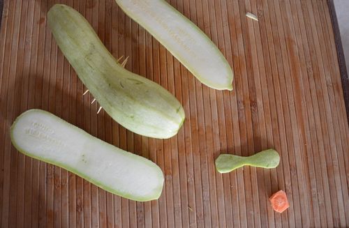 Håndværk fra grøntsager af egne hænder