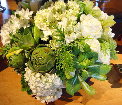 Selv en blomsterhandler: 5 efterårsbuketter med grøntsager og frugter