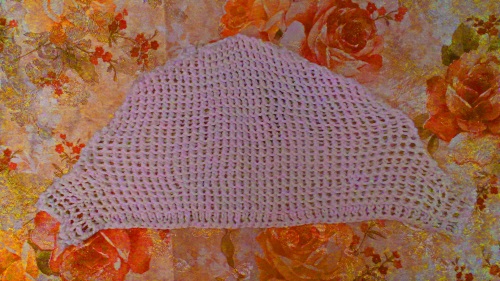 Openwork sommerbluse "Romance of Summer" med strikkepinde