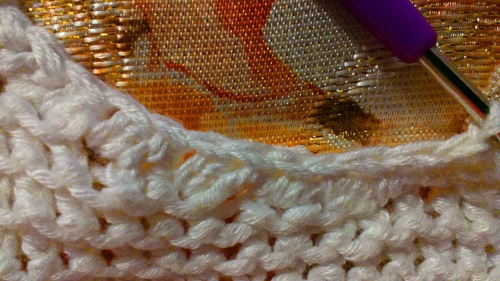 Openwork sommerbluse "Romance of Summer" med strikkepinde