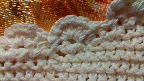 Openwork sommerbluse "Romance of Summer" med strikkepinde