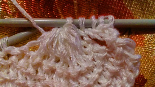 Openwork sommerbluse "Romance of Summer" med strikkepinde