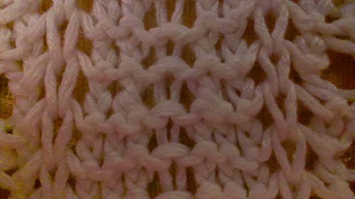 Openwork sommerbluse "Romance of Summer" med strikkepinde