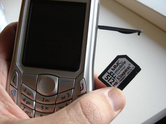 Telefonen kan ikke se hukommelseskortet