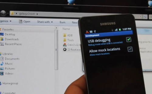 Sådan blinker du en telefon