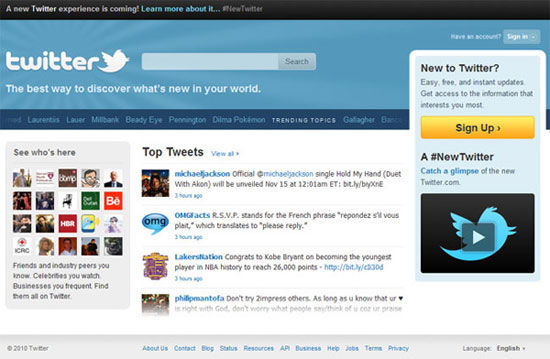 Twitter registrering Twitter registrering