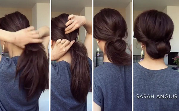 Elegant bundt om fem minutter: instruktioner fra stylisten